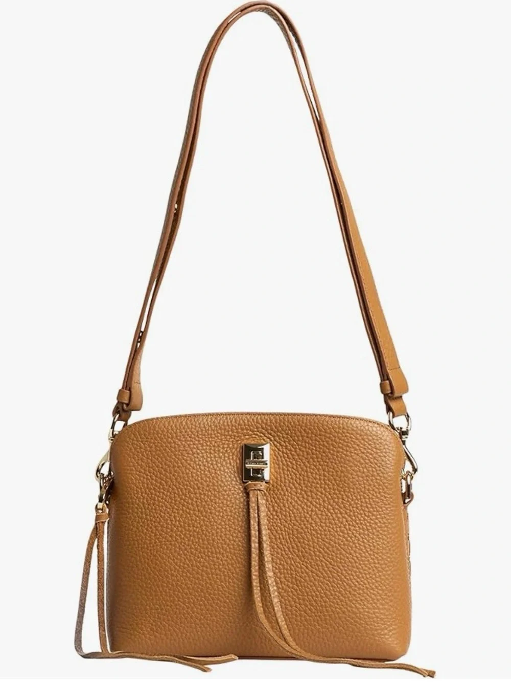 🤎 NEW REBECCA MINKOFF, DARREN TAN, LEATHER CROSSBODY BAG!
